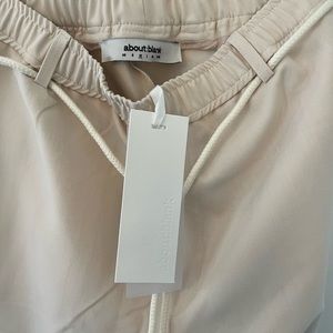 about:blank cropped trousers in ecru